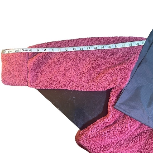 Mulberry Pink Hooded Fleece Jacket with Rose Gold Zipper XXL Soft Warm - Picture 7 of 7